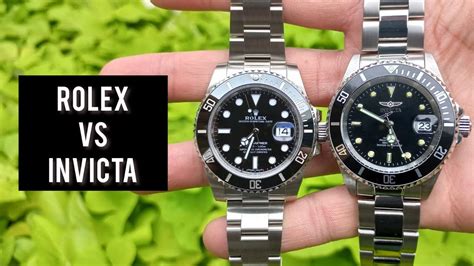 invicta vs fake rolex|invicta vs rolex submariner.